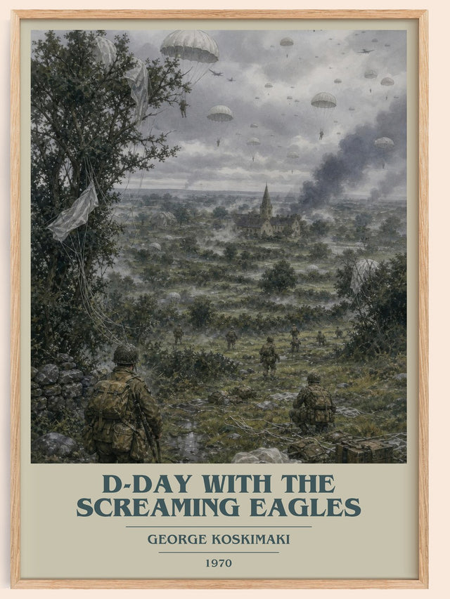 D-Day With The Screaming Eagles Book Cover Poster by George Koskimaki