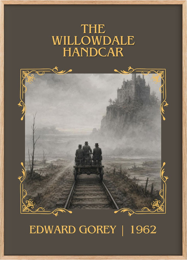 The Willowdale Handcar Classic Book Art Print by Edward Gorey