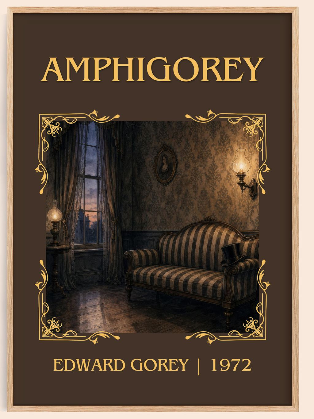 Amphigorey Classic Book Art Print by Edward Gorey – book poster