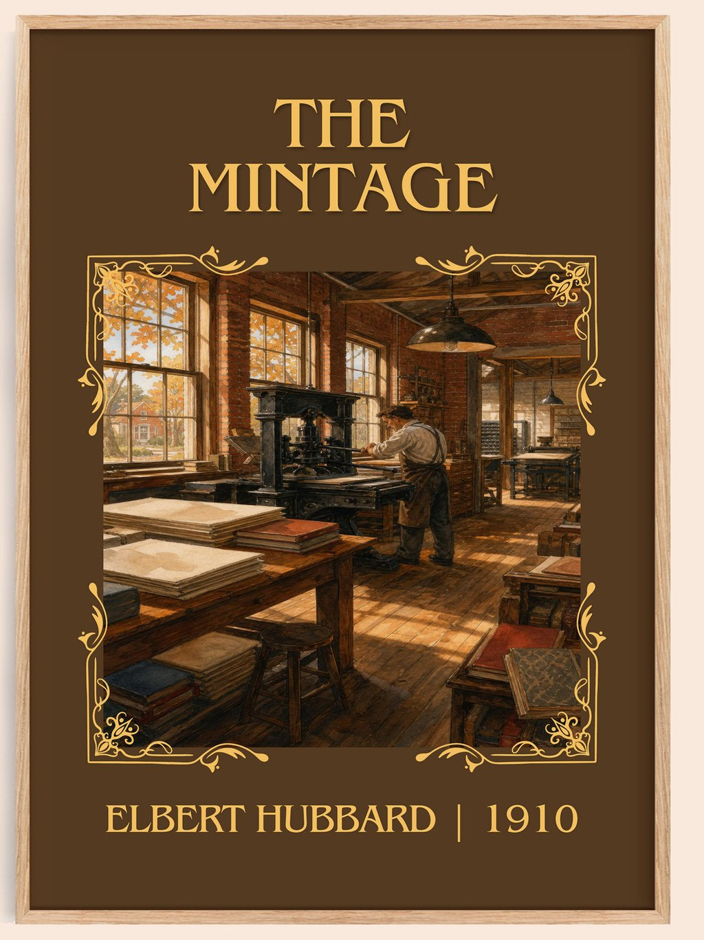 The Mintage Classic Book Art Print by Elbert Hubbard – book poster