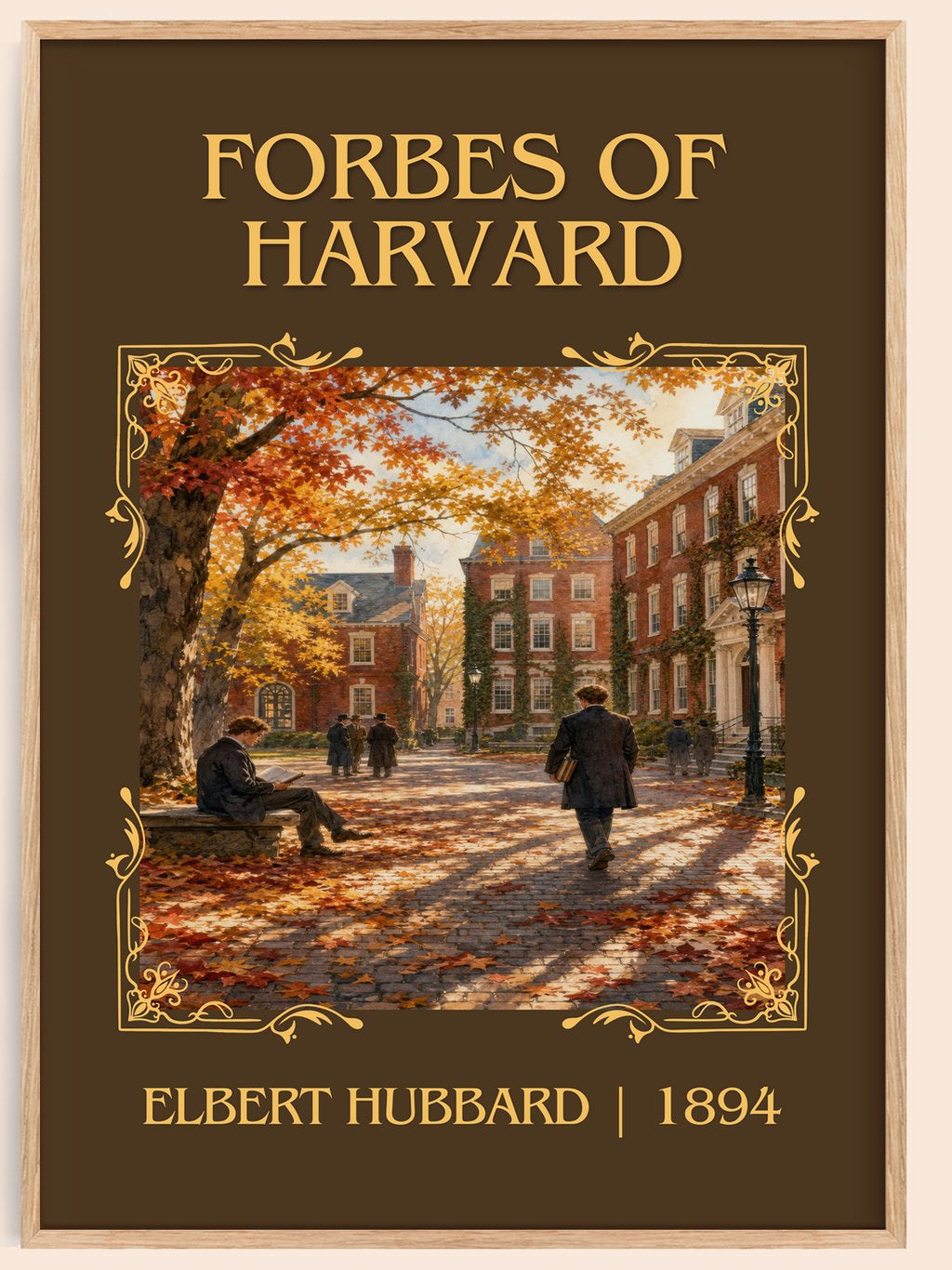Forbes Of Harvard Classic Book Art Print by Elbert Hubbard – book poster