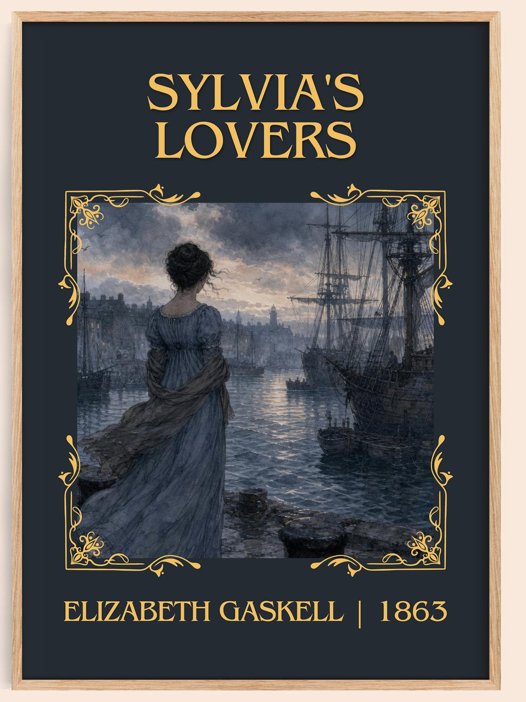 Sylvia'S Lovers Classic Book Art Print by Elizabeth Gaskell – book poster