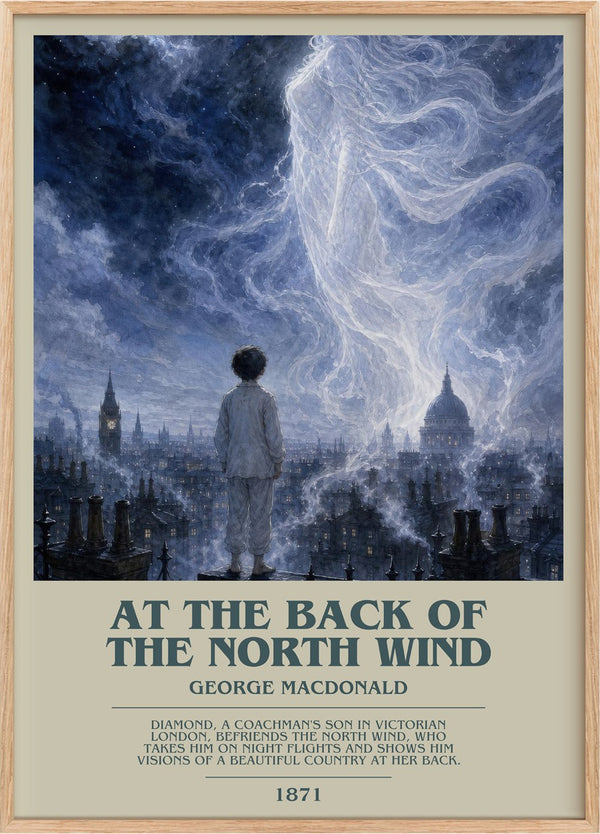 At The Back Of The North Wind Bookish Wall Art by George Macdonald
