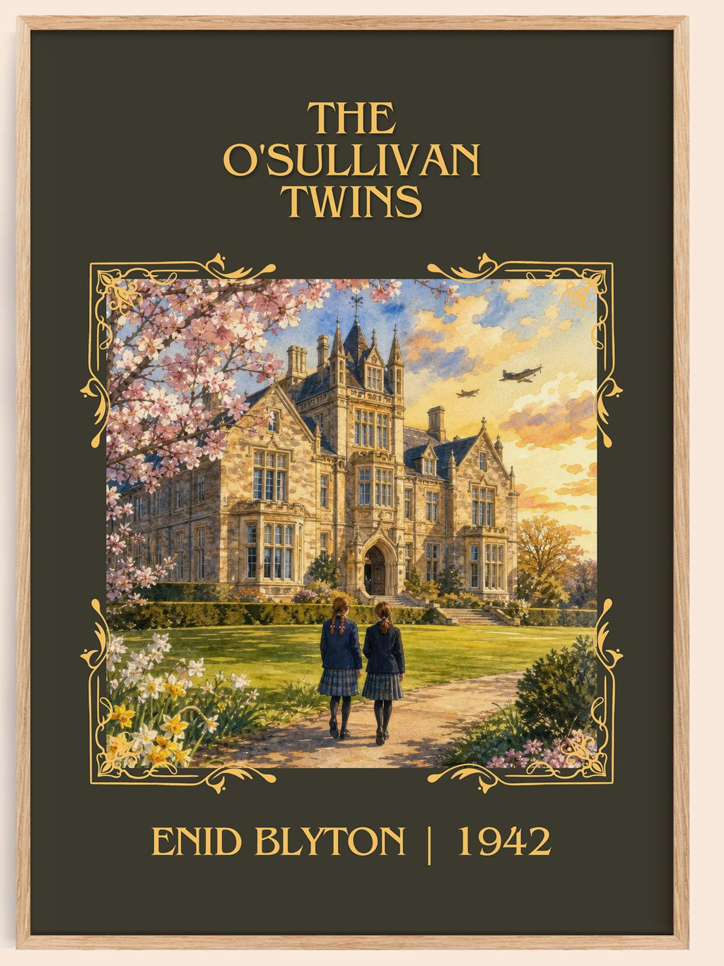 The O'Sullivan Twins Classic Book Art Print by Enid Blyton – book poster