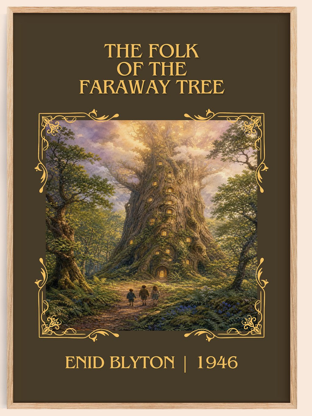 The Folk Of The Faraway Tree Classic Book Art Print by Enid Blyton – book poster