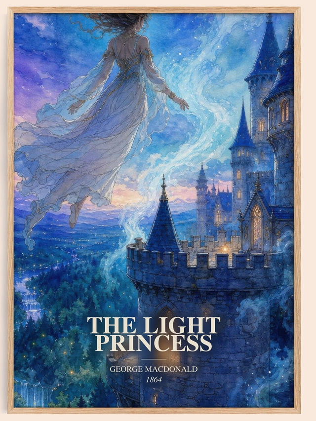 The Light Princess Book Watercolour Illustration by George Macdonald