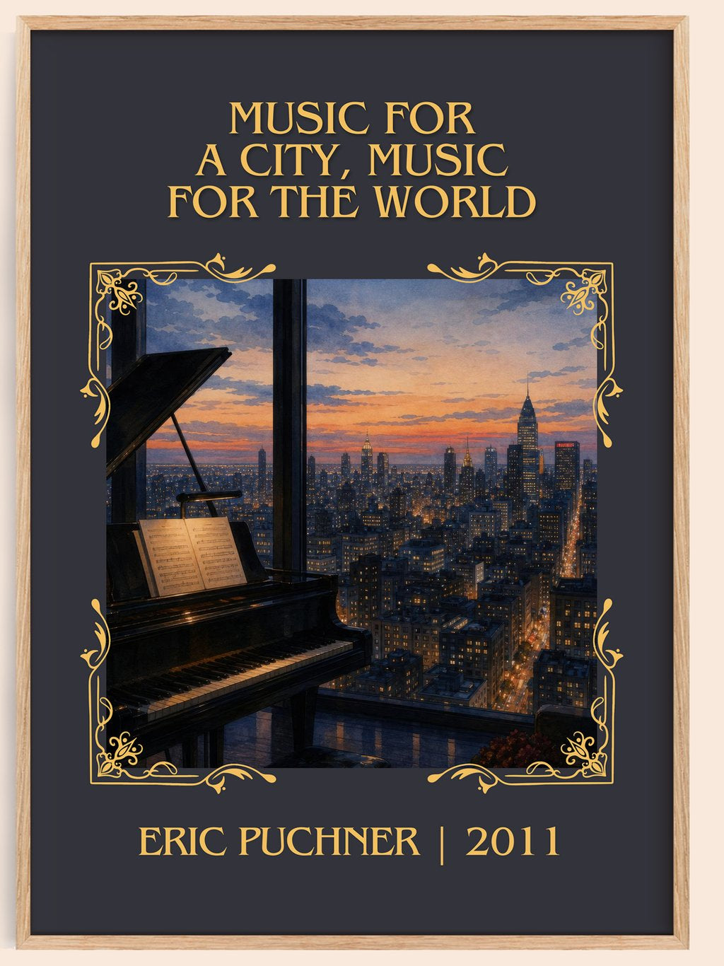 Music For A City, Music For The World Classic Book Art Print – book poster