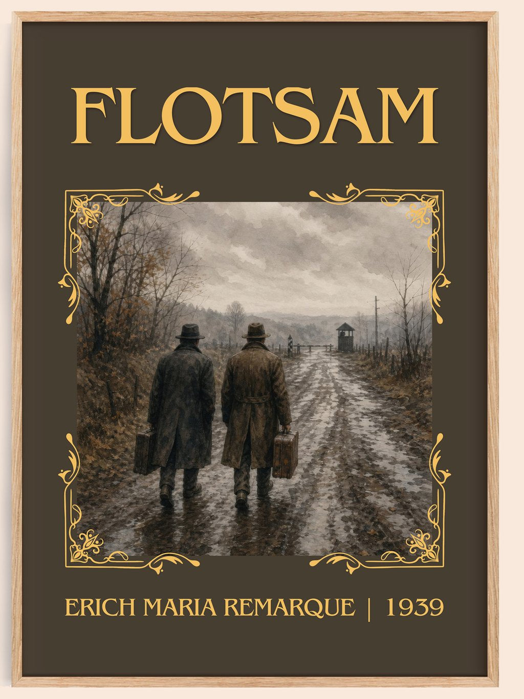 Flotsam Classic Book Art Print by Erich Maria Remarque – book poster
