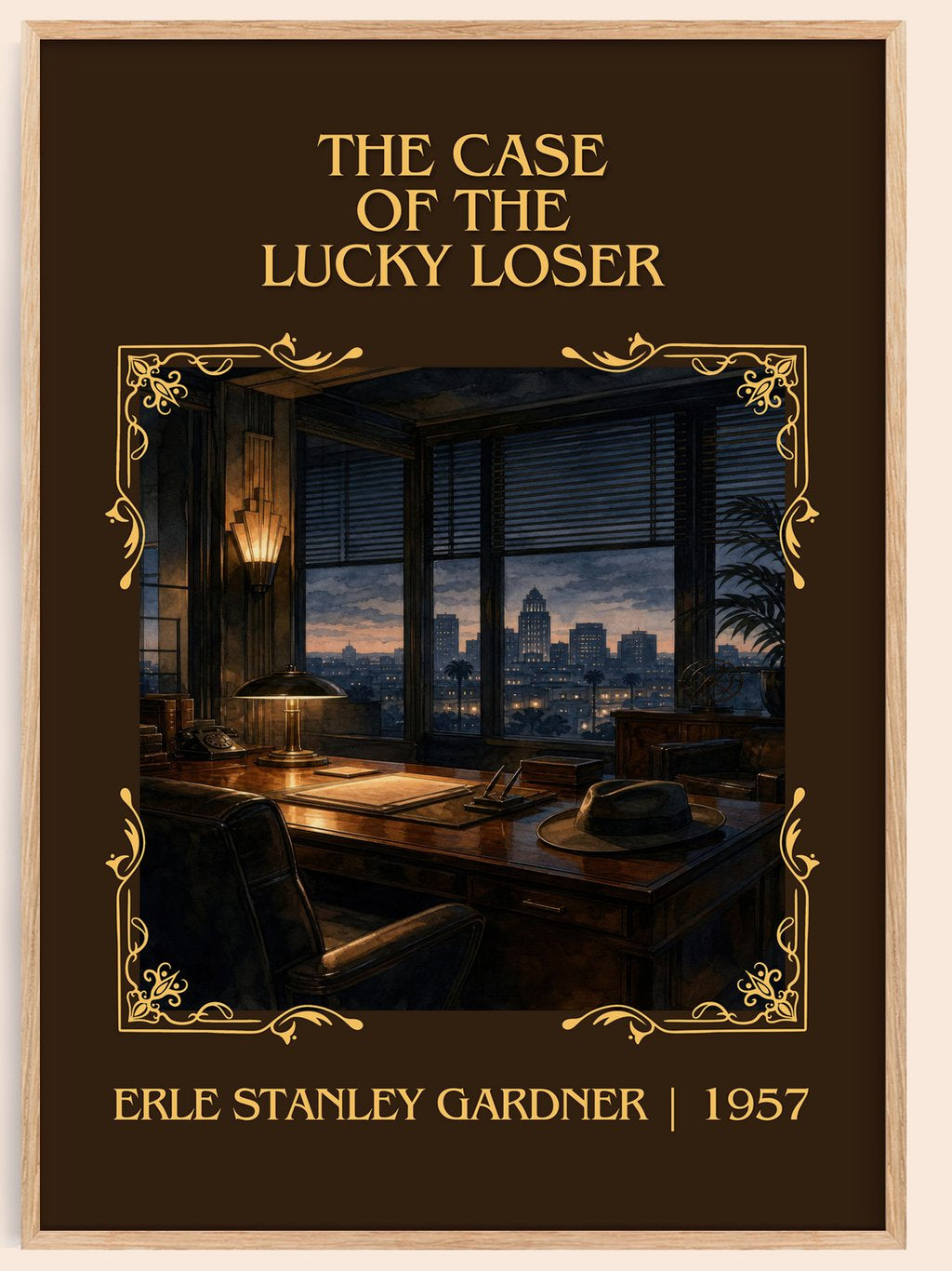 Case Of The Lucky Loser Classic Book Art Print by Erle Stanley Gardner – book poster