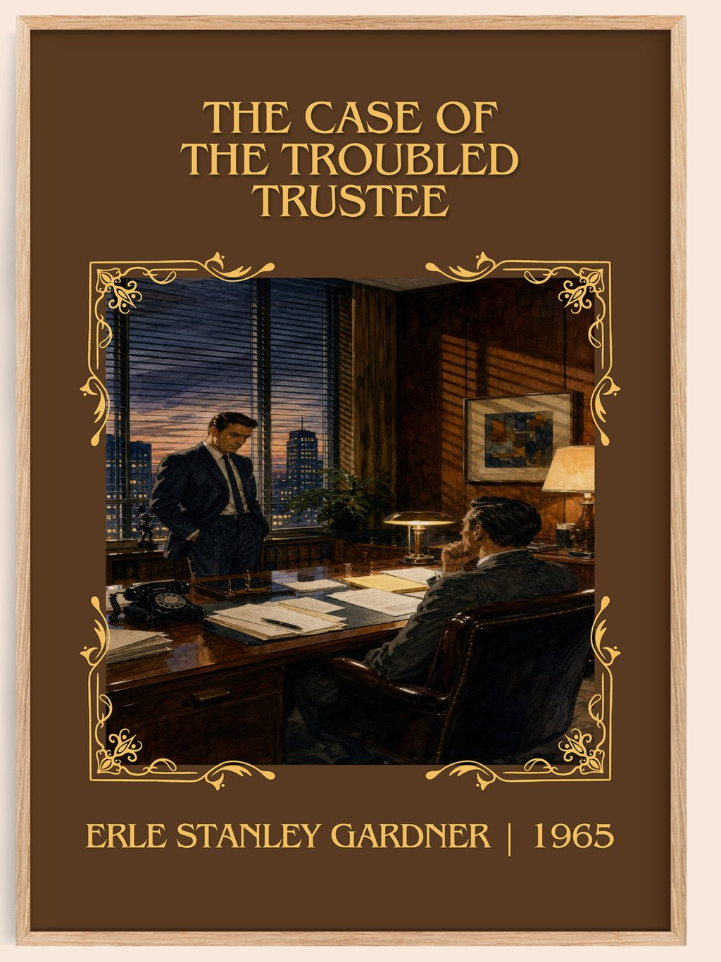 Case Of The Troubled Trustee Classic Book Art Print by E. Gardner – book poster
