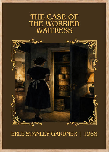 Case Of The Worried Waitress Classic Book Art Print by E. Gardner