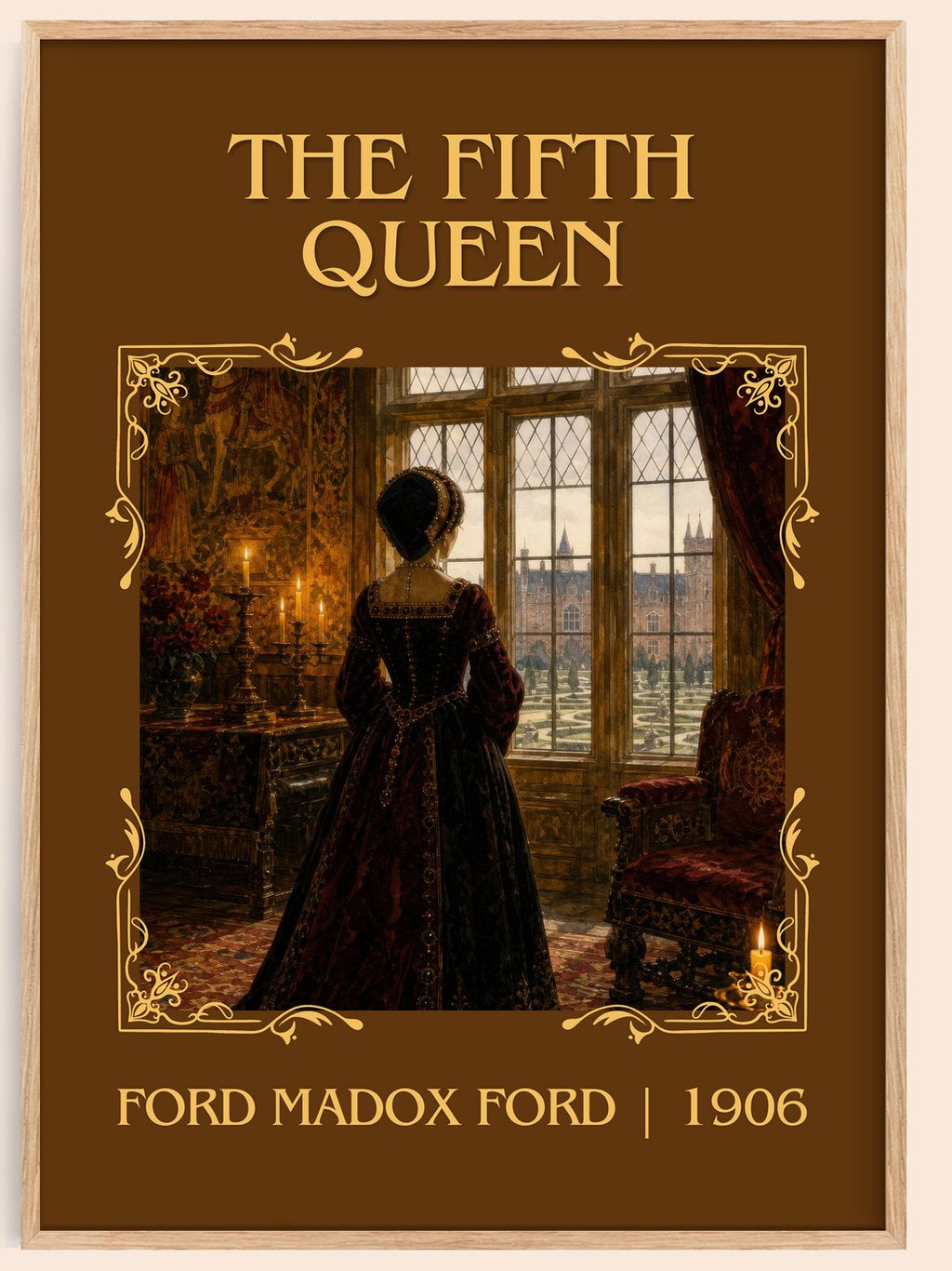 The Fifth Queen Classic Book Art Print by Ford Madox Ford – book poster