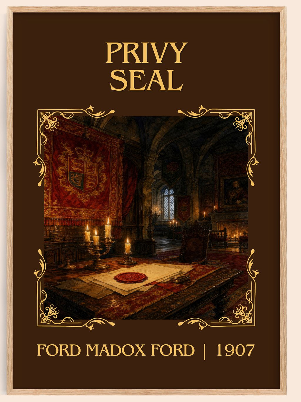 Privy Seal Classic Book Art Print by Ford Madox Ford – book poster
