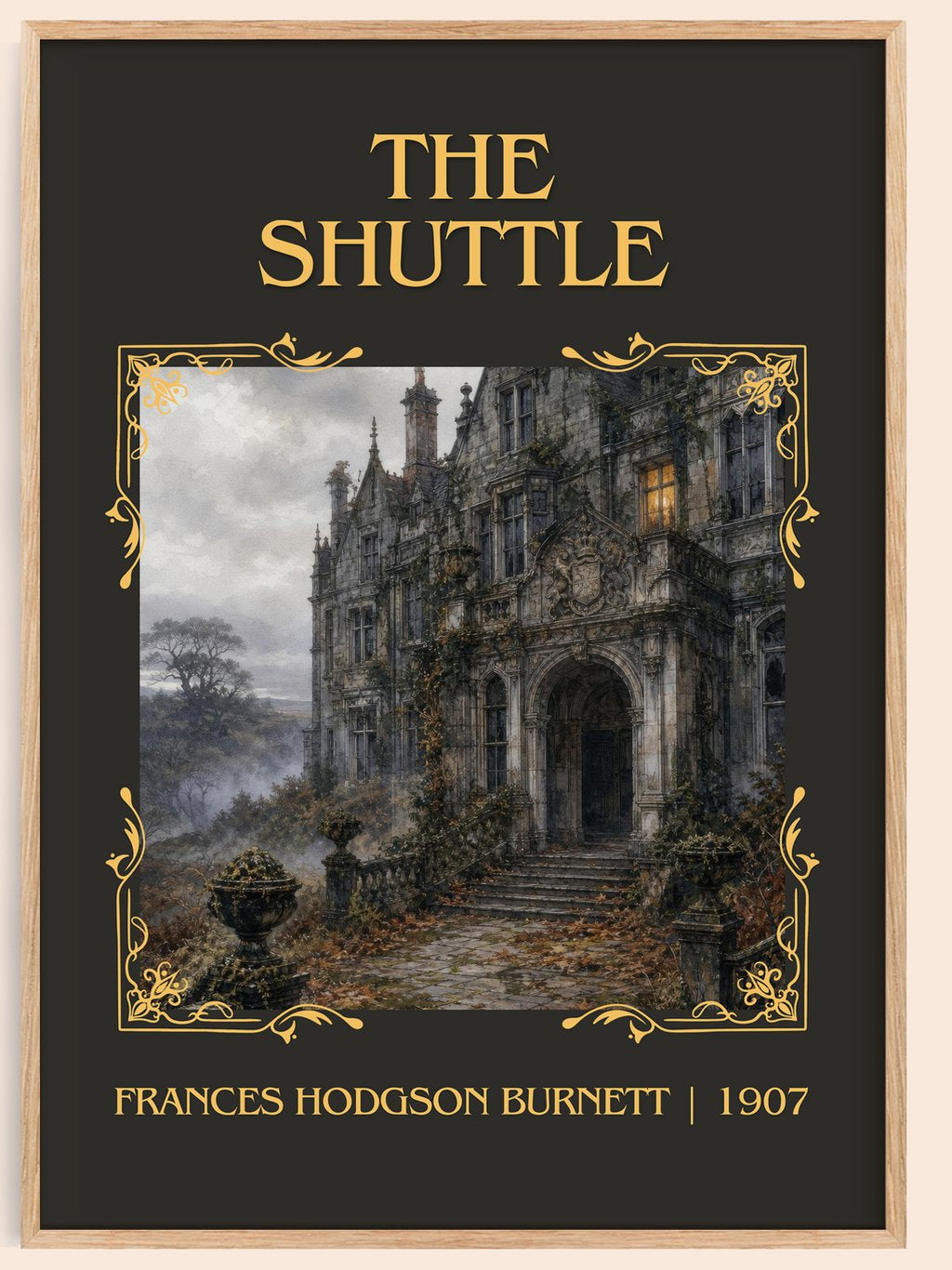 The Shuttle Classic Book Art Print by Frances Hodgson Burnett – book poster