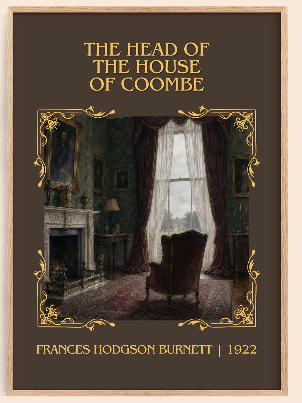 Head Of The House Of Coombe Classic Book Art Print by F. Burnett – book poster