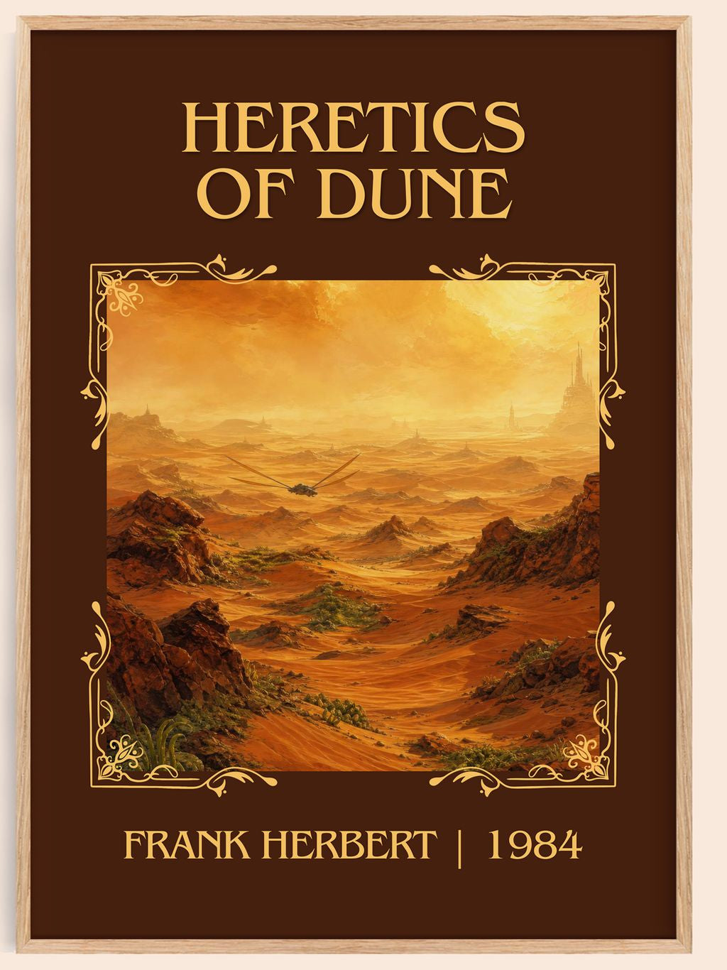 Heretics Of Dune Classic Book Art Print by Frank Herbert – book poster