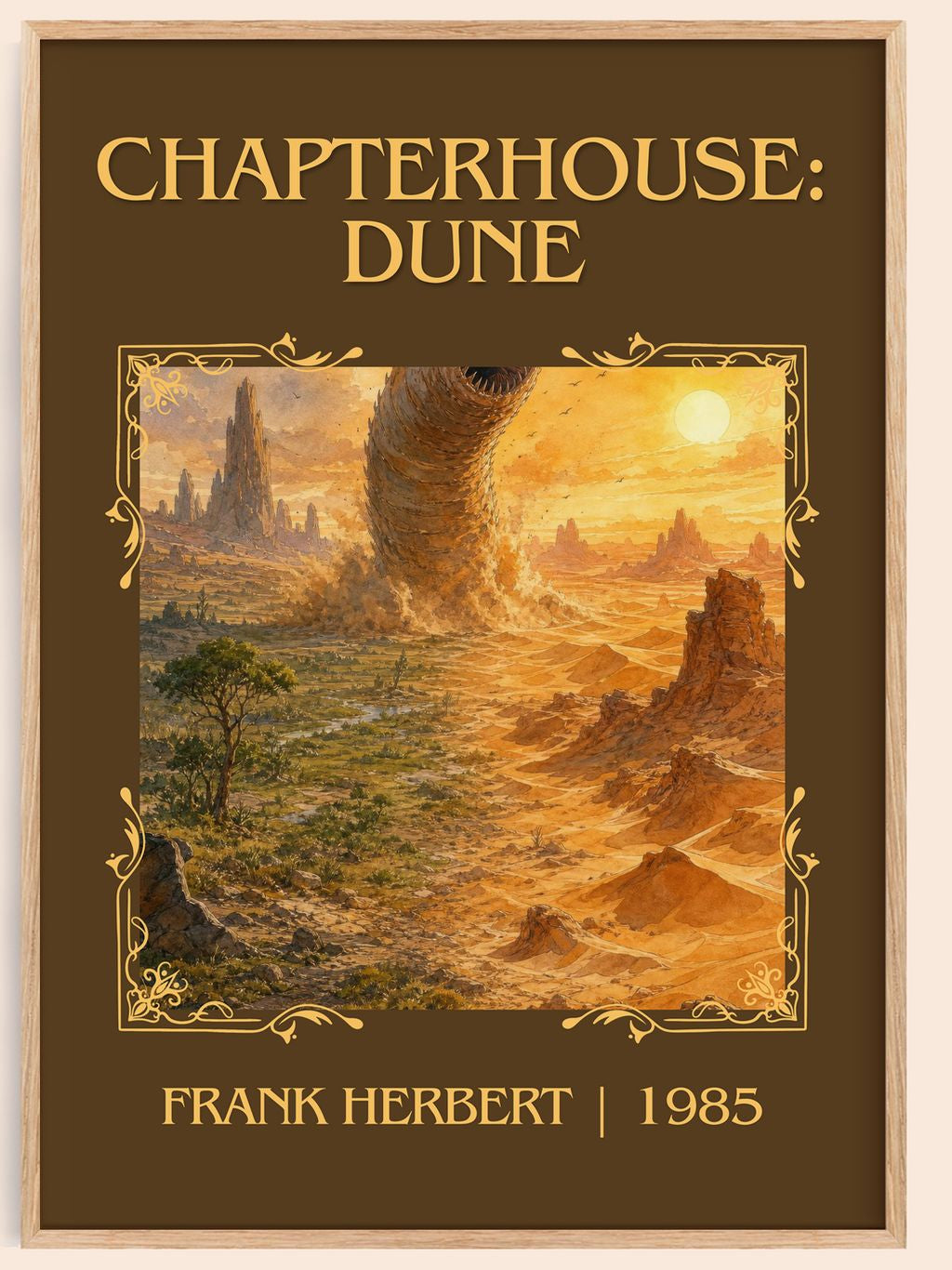 Chapterhouse: Dune Classic Book Art Print by Frank Herbert – book poster
