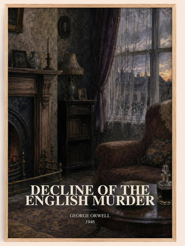 Decline Of The English Murder Book Watercolour Illustration – G.