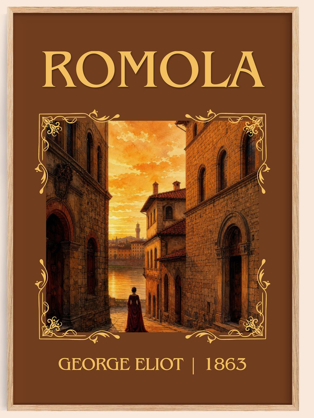 Romola Classic Book Art Print by George Eliot – book poster