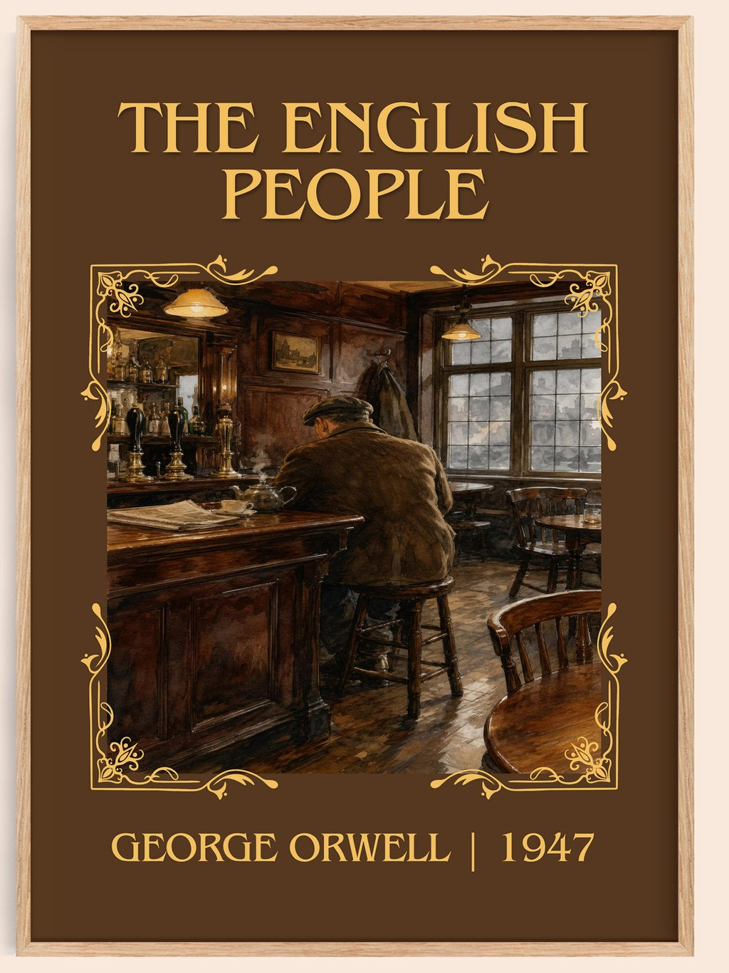 The English People Classic Book Art Print by George Orwell – book poster