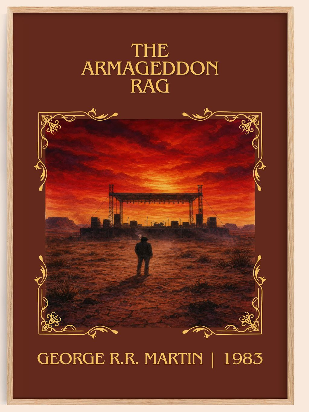 The Armageddon Rag Classic Book Art Print by George R.R. Martin – book poster