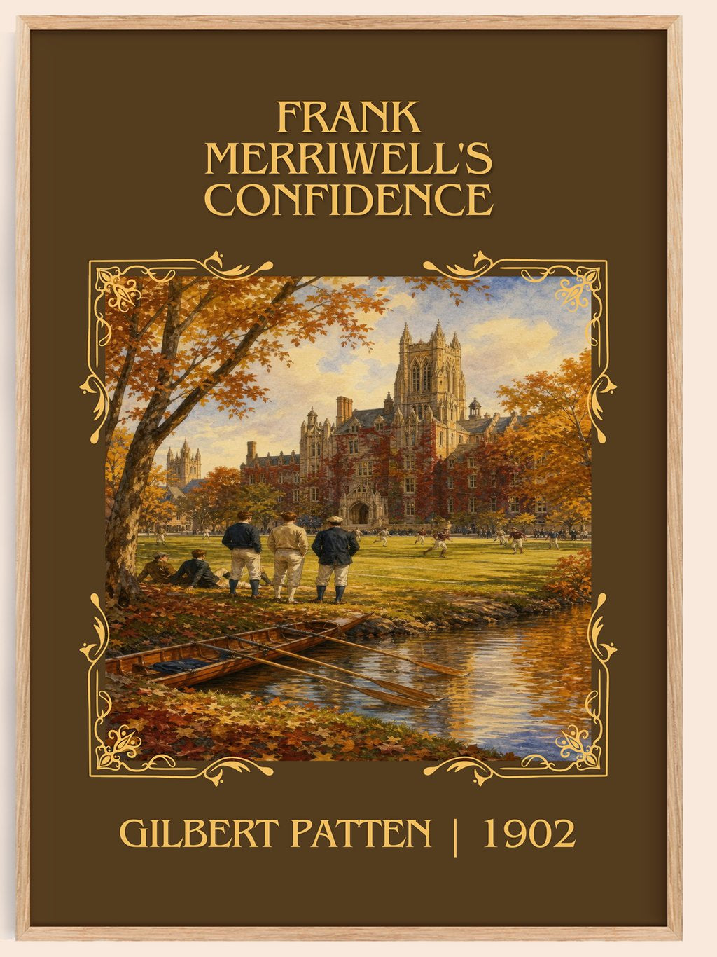 Frank Merriwell'S Confidence Classic Book Art Print by Gilbert Patten – book poster