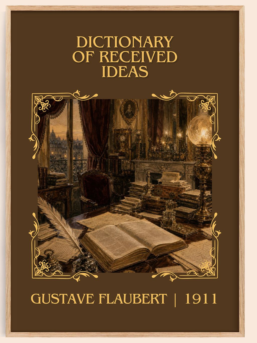Dictionary Of Received Ideas Classic Book Art Print by G. Flaubert – book poster