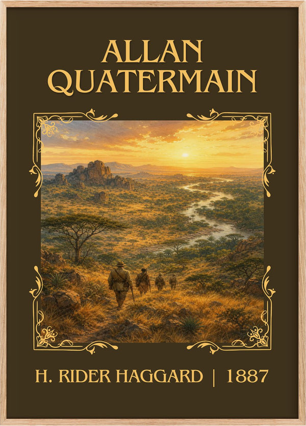 Allan Quatermain Classic Book Art Print by H. Rider Haggard