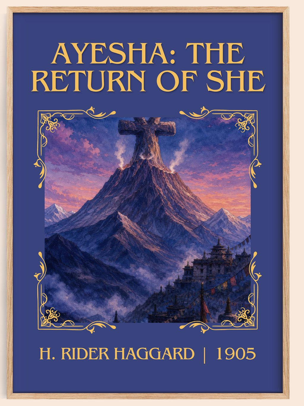 Ayesha: The Return Of She Classic Book Art Print by H. Rider Haggard – book poster