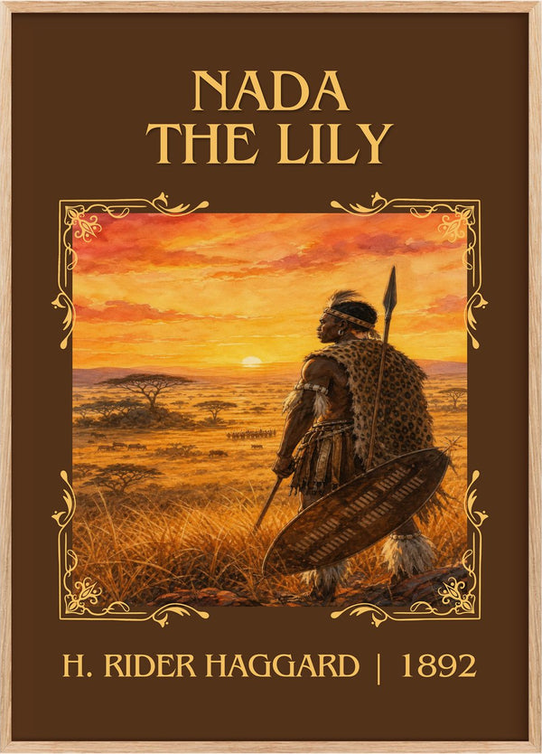 Nada The Lily Classic Book Art Print by H. Rider Haggard