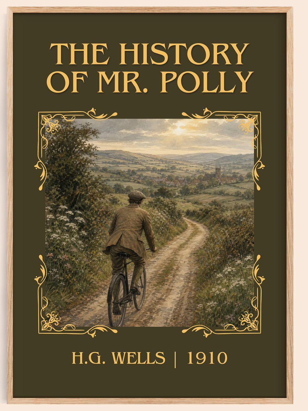 The History Of Mr. Polly Classic Book Art Print by H.G. Wells – book poster