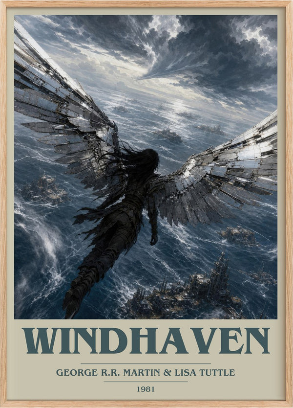 Windhaven Book Cover Poster by George R.R. Martin & Lisa Tuttle