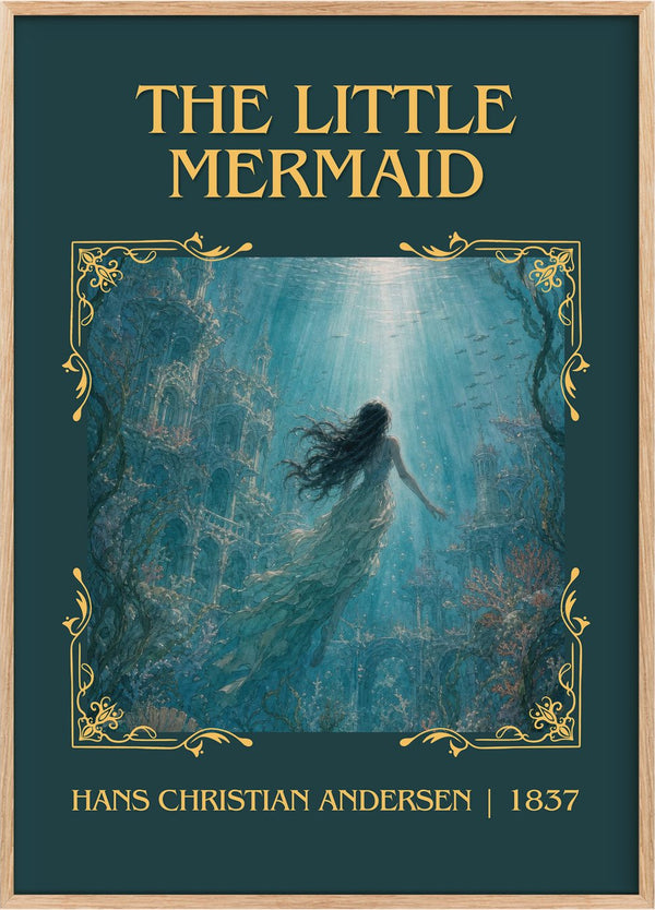 The Little Mermaid Classic Book Art Print by Hans Christian Andersen