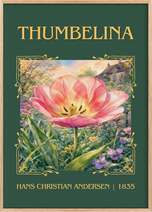 Thumbelina Classic Book Art Print by Hans Christian Andersen