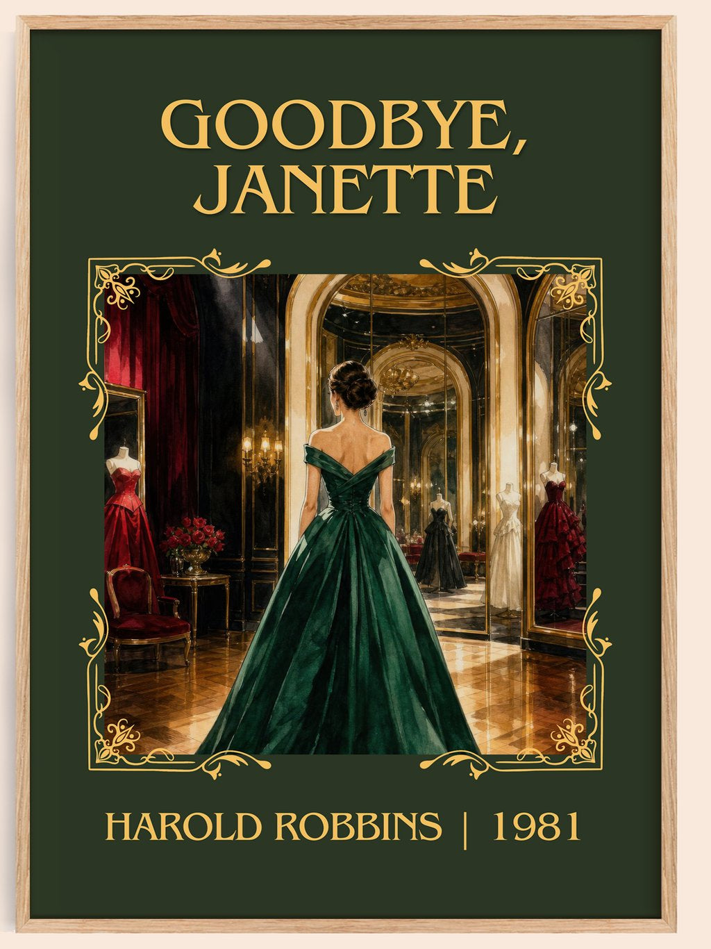 Goodbye, Janette Classic Book Art Print by Harold Robbins – book poster