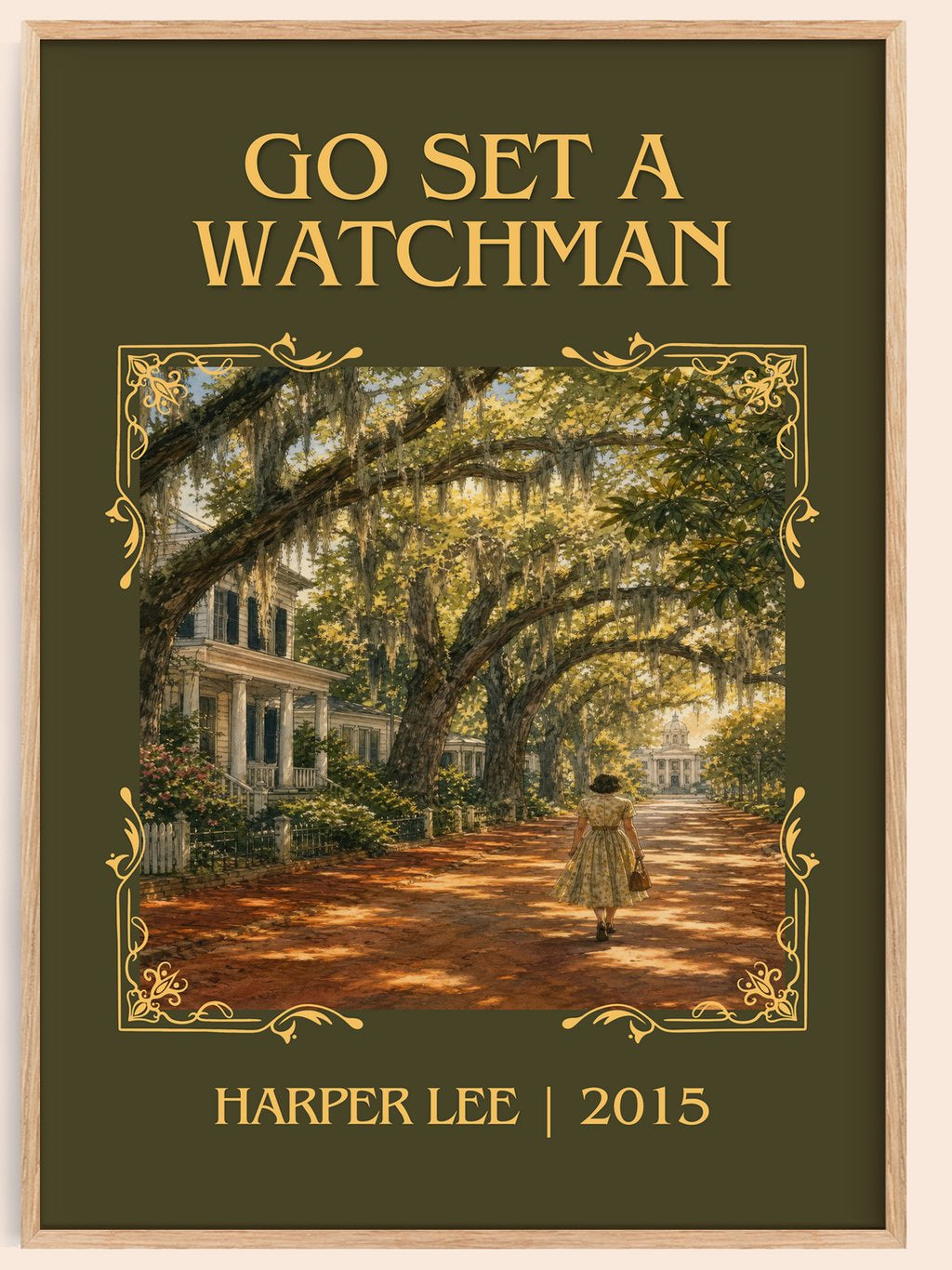 Go Set A Watchman Classic Book Art Print by Harper Lee – book poster