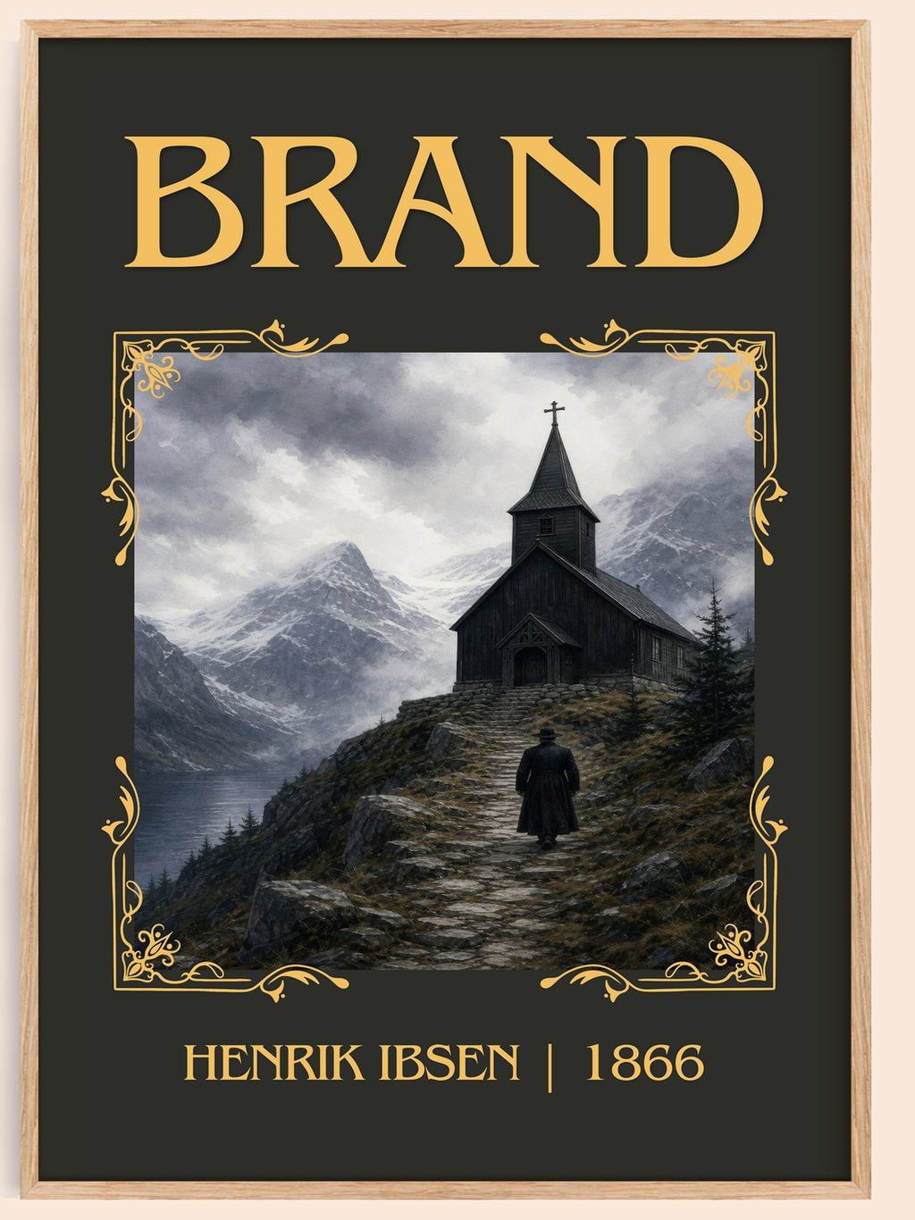 Brand Classic Book Art Print by Henrik Ibsen – book poster