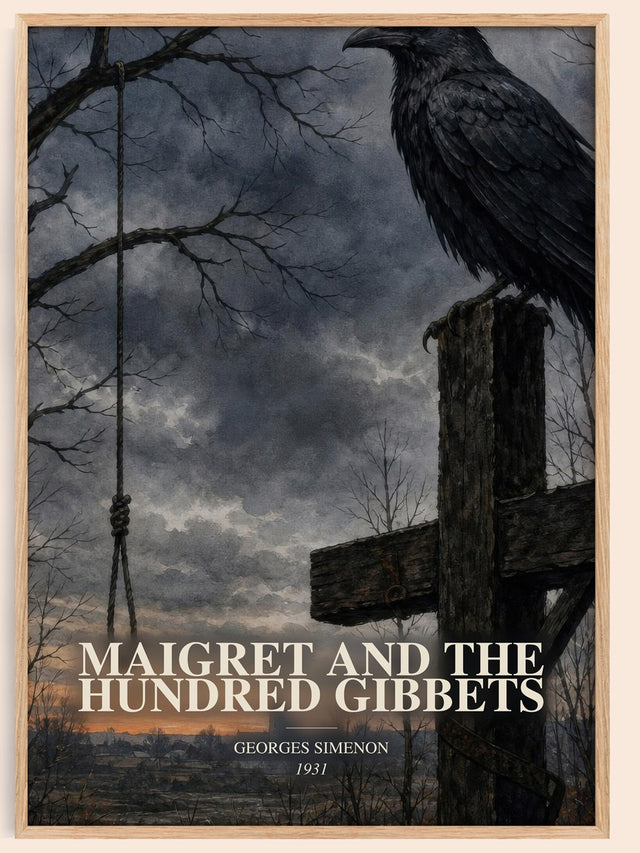 Maigret And The Hundred Gibbets Book Watercolour Illustration – G.