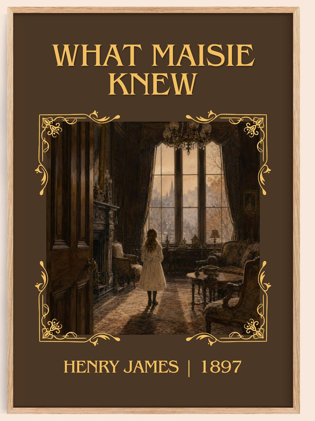 What Maisie Knew Classic Book Art Print by Henry James – book poster