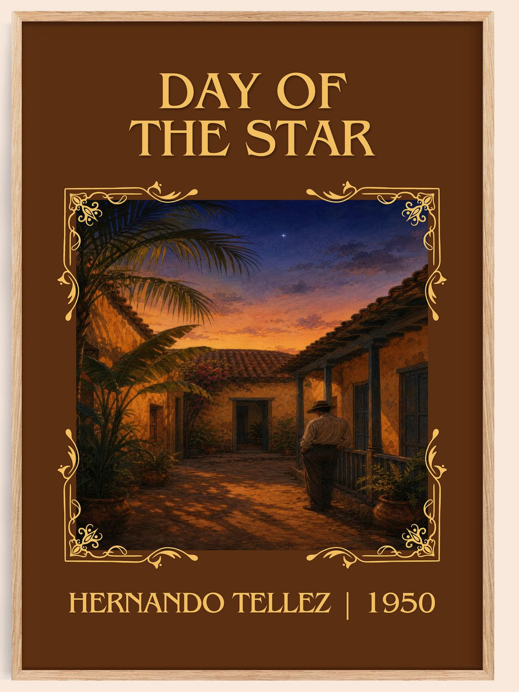 Day Of The Star Classic Book Art Print by Hernando Téllez – book poster