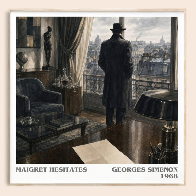 Maigret Hesitates Literary Art Print by Georges Simenon