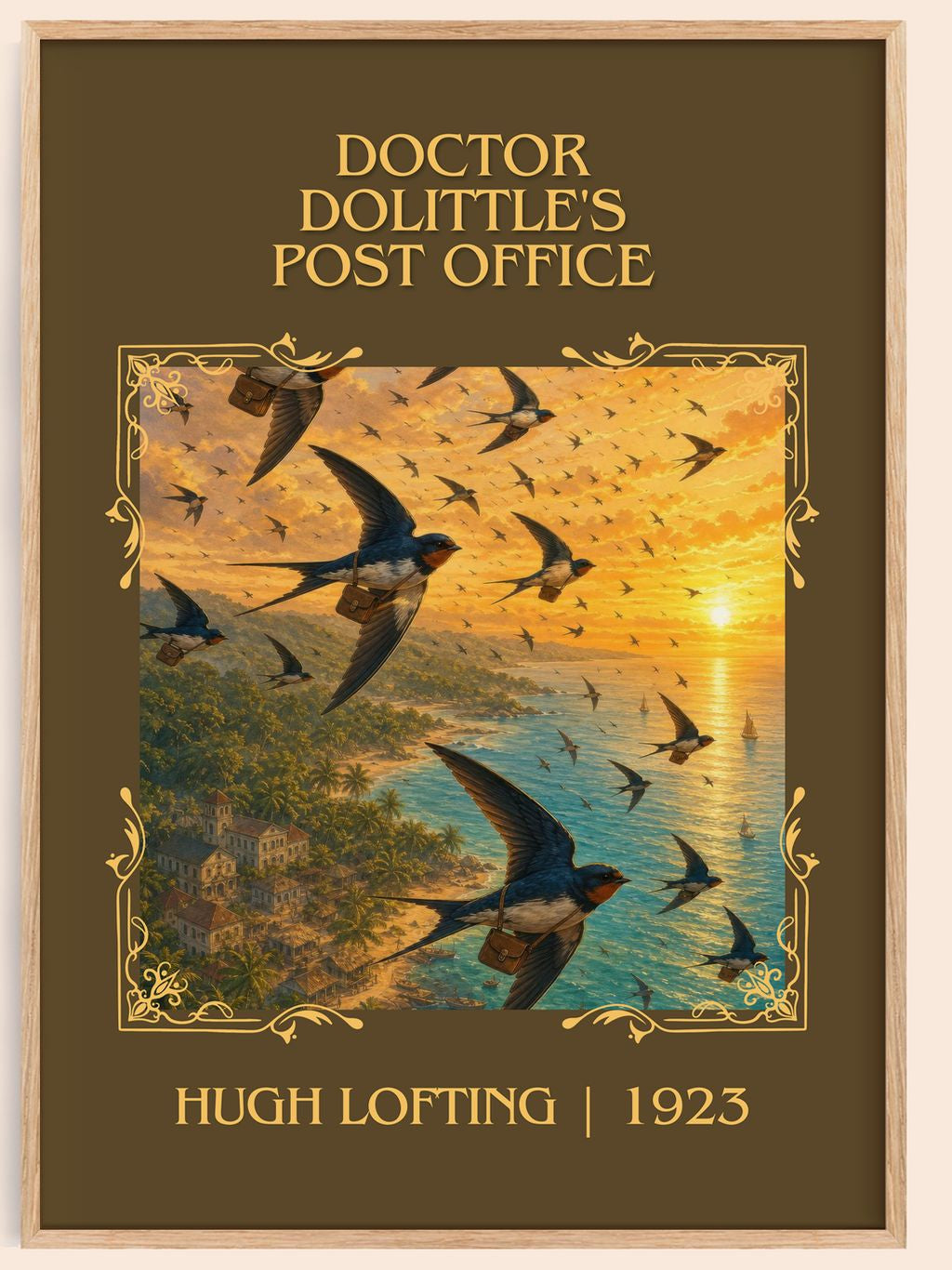 Doctor Dolittle's Post Office Classic Book Art Print by Hugh Lofting – book poster