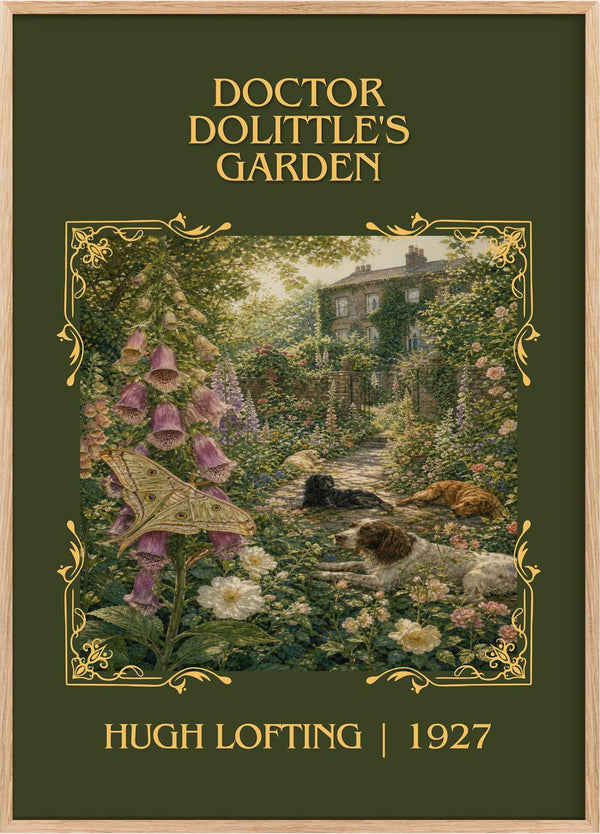 Doctor Dolittle's Garden Classic Book Art Print by Hugh Lofting