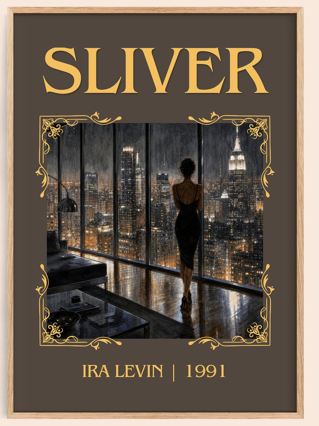 Sliver Classic Book Art Print by Ira Levin – book poster