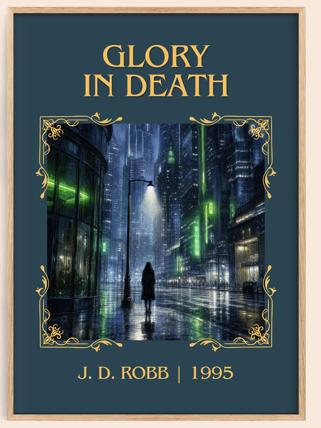 Glory In Death Classic Book Art Print by J. D. Robb – book poster