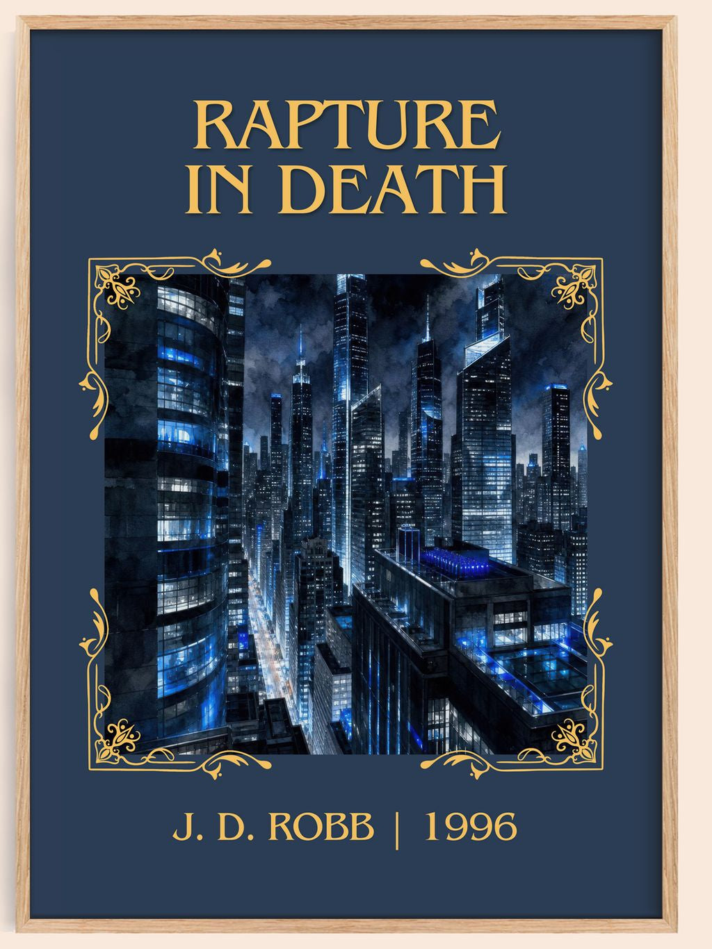 Rapture In Death Classic Book Art Print by J. D. Robb – book poster