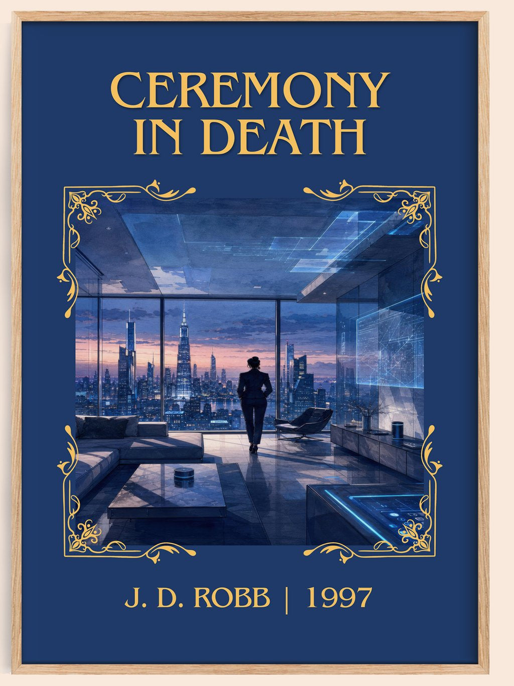 Ceremony In Death Classic Book Art Print by J. D. Robb – book poster