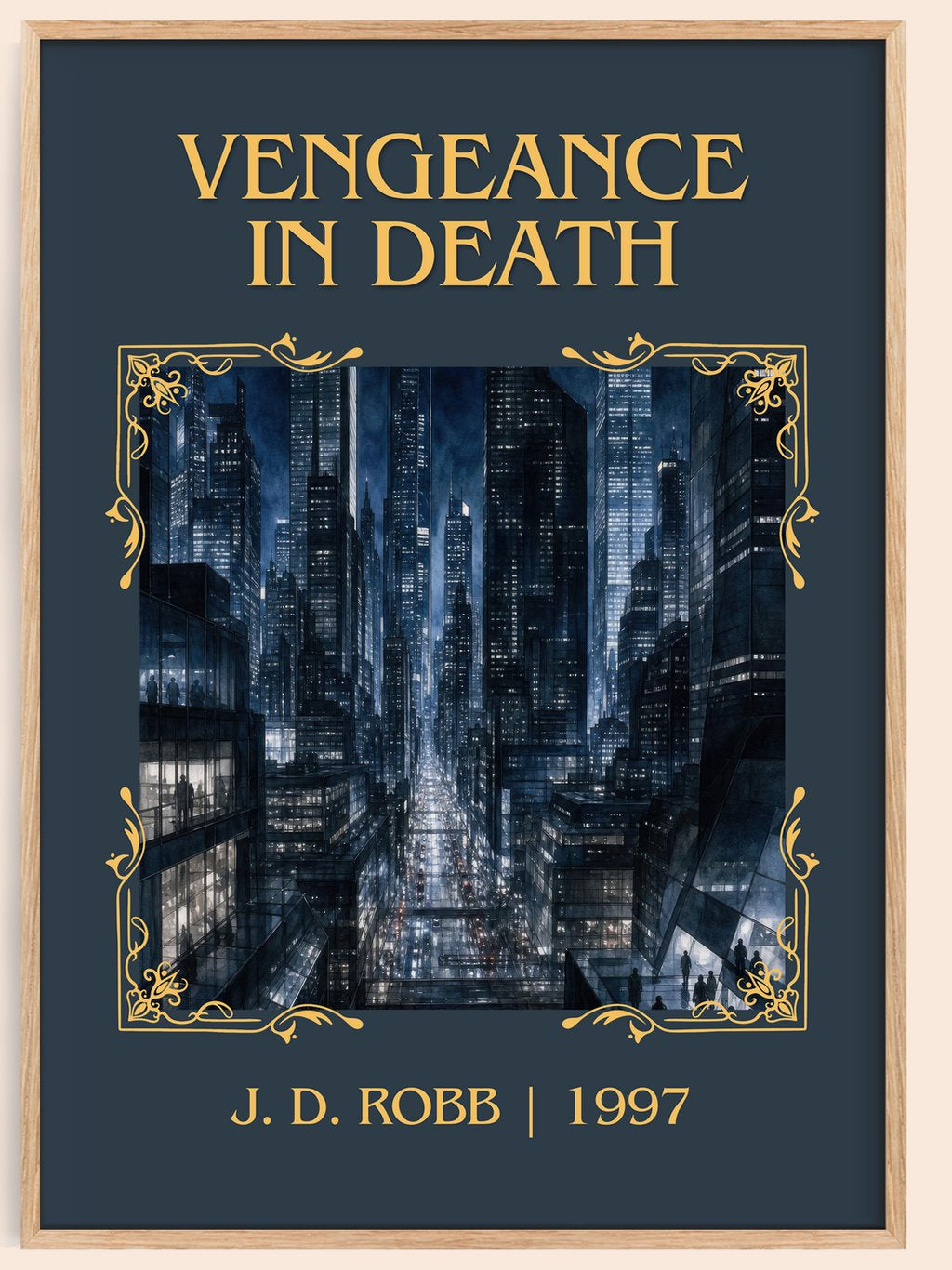 Vengeance In Death Classic Book Art Print by J. D. Robb – book poster