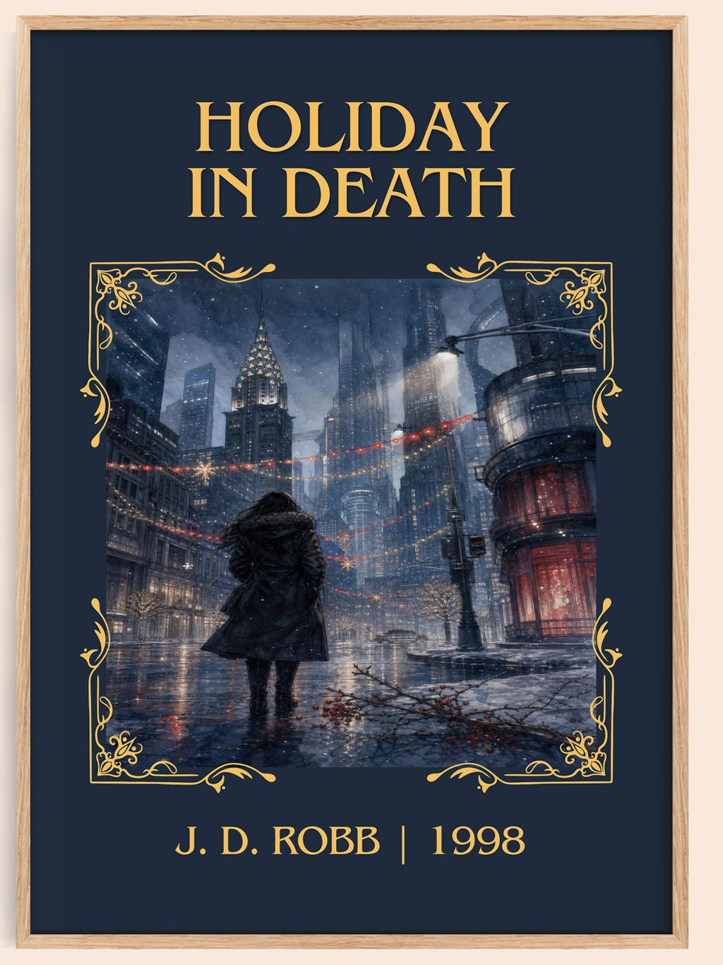 Holiday In Death Classic Book Art Print by J. D. Robb – book poster