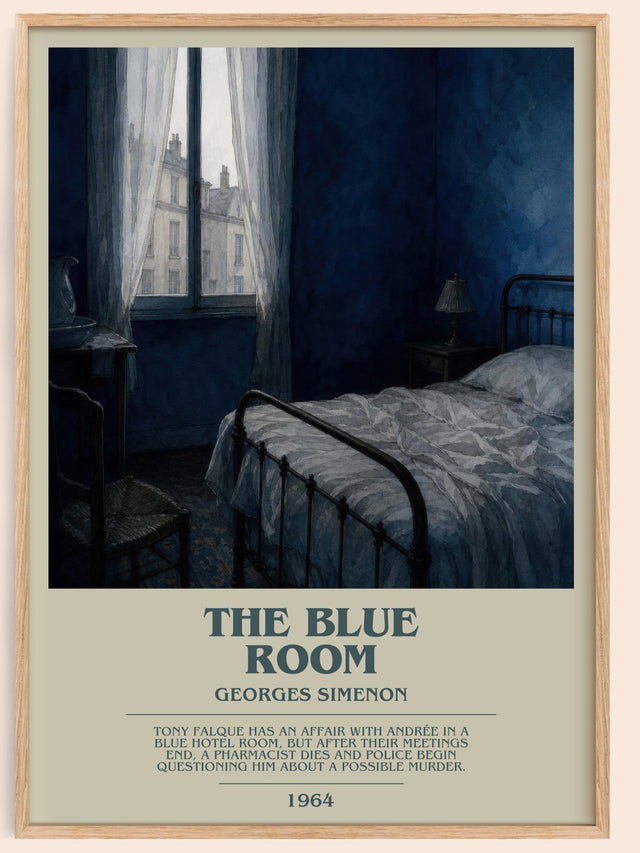 The Blue Room Bookish Wall Art by Georges Simenon